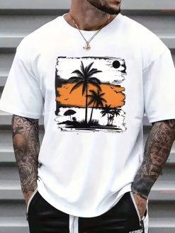 Men’s Tropical Palm Graphic T-Shirt